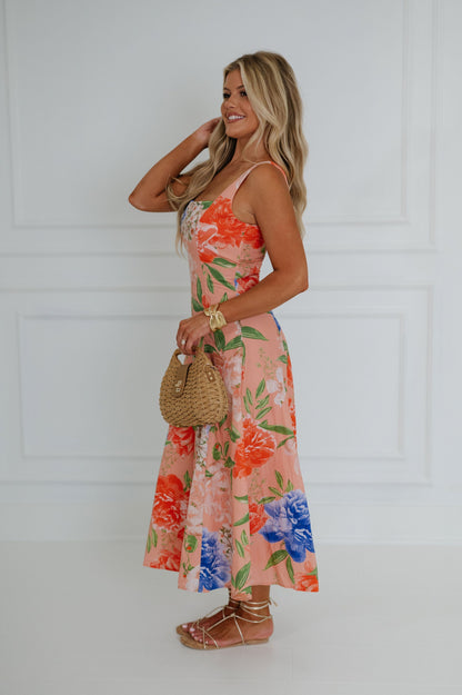 ZURI | FLORAL MIDI DRESS