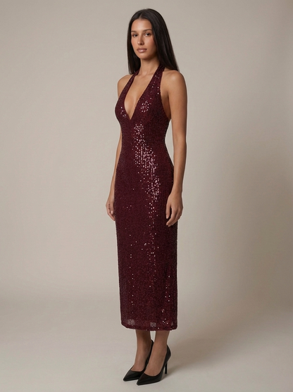 THALIA | OPEN BACK MAXI DRESS