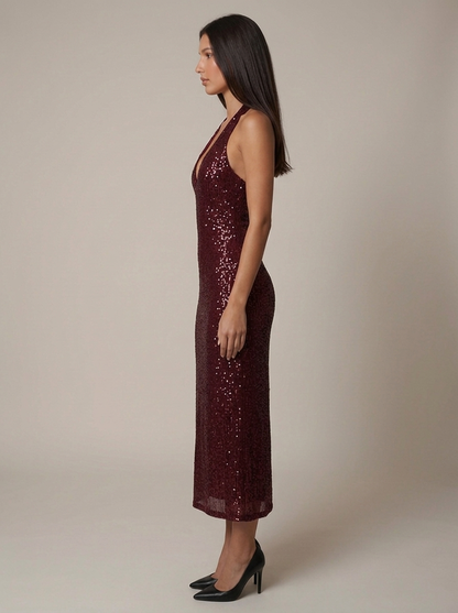 THALIA | OPEN BACK MAXI DRESS
