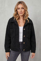 Floretta Teddy Fleece Button Up Jacket
