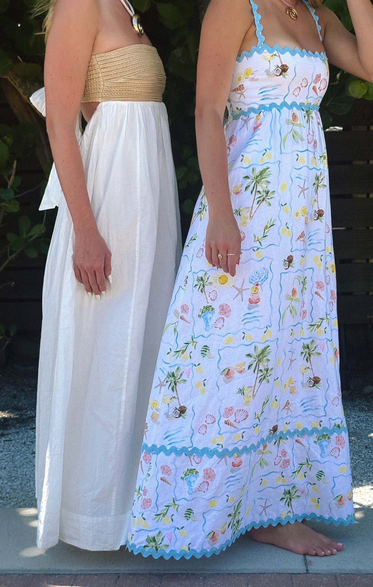 HAVEN | LEOPARD MAXI DRESS - Blue