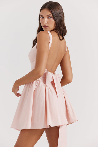 FLORENNE | BOW MINI DRESS