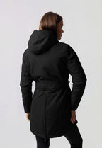 Jade Hooded High Neck Utility Parka Coat
