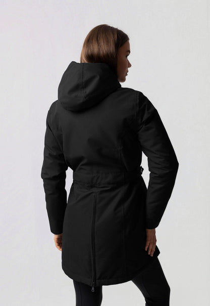 Jade Hooded High Neck Utility Parka Coat