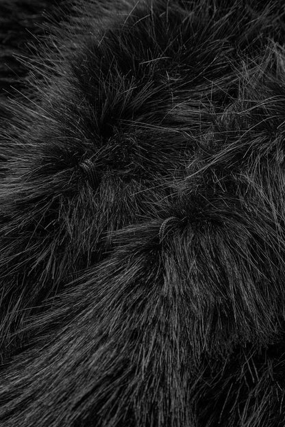 Laura Faux Fur Oversized Cropped Jacket