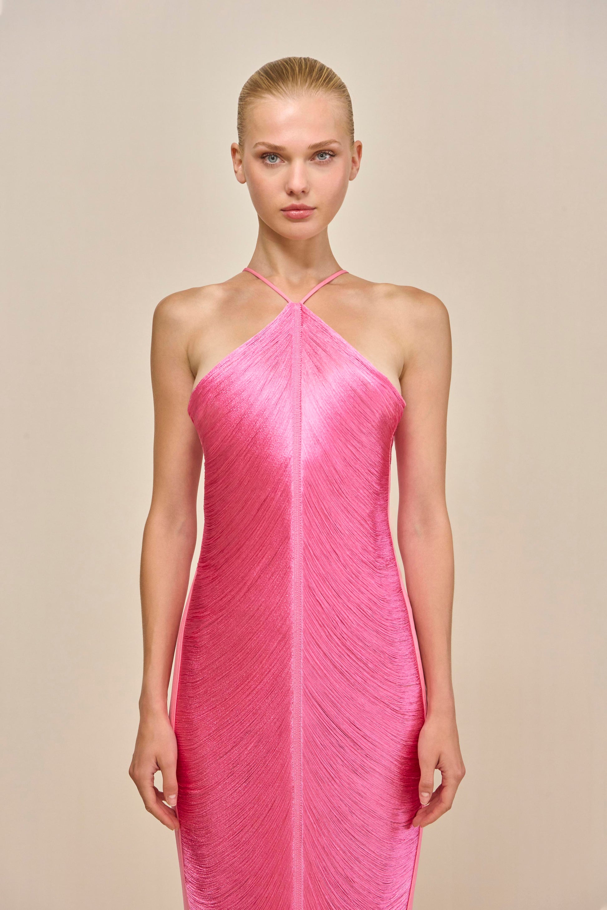BEATRICE | HALTER FORMAL GOWN - BLOSSOM