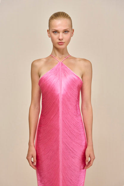 BEATRICE | HALTER FORMAL GOWN - BLOSSOM