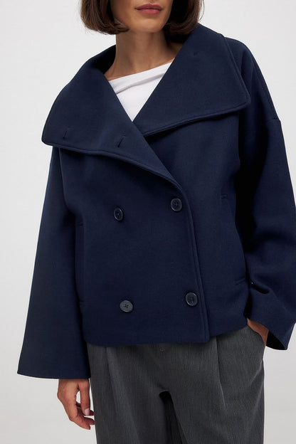 Maeve Double Breasted Jacket - Navy