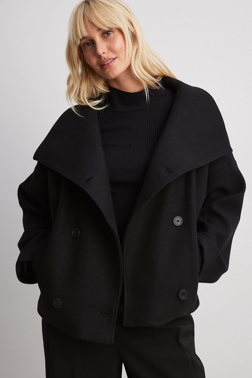 Maeve Double Breasted Jacket - Black