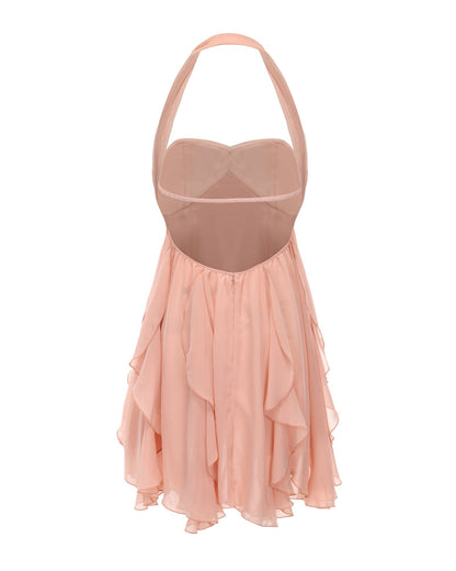 CATERINA | FLORAL HALTER DRESS