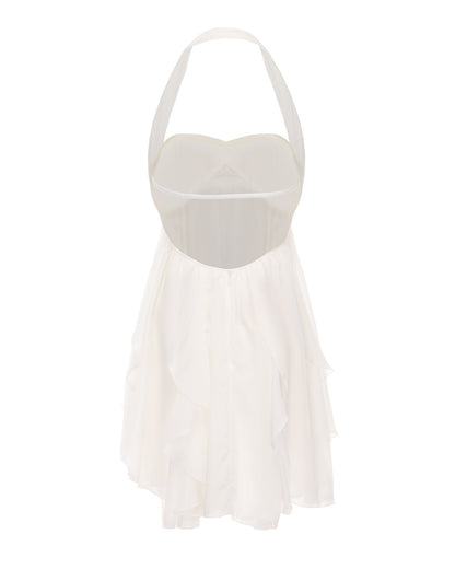 CATERINA | FLORAL HALTER DRESS
