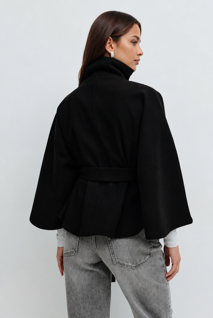 Natalie Belted Tailored Wool Coat
