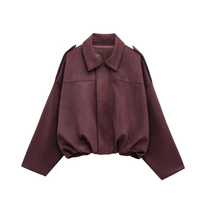 MARA | ELEGANT SUEDE LOOSE JACKET