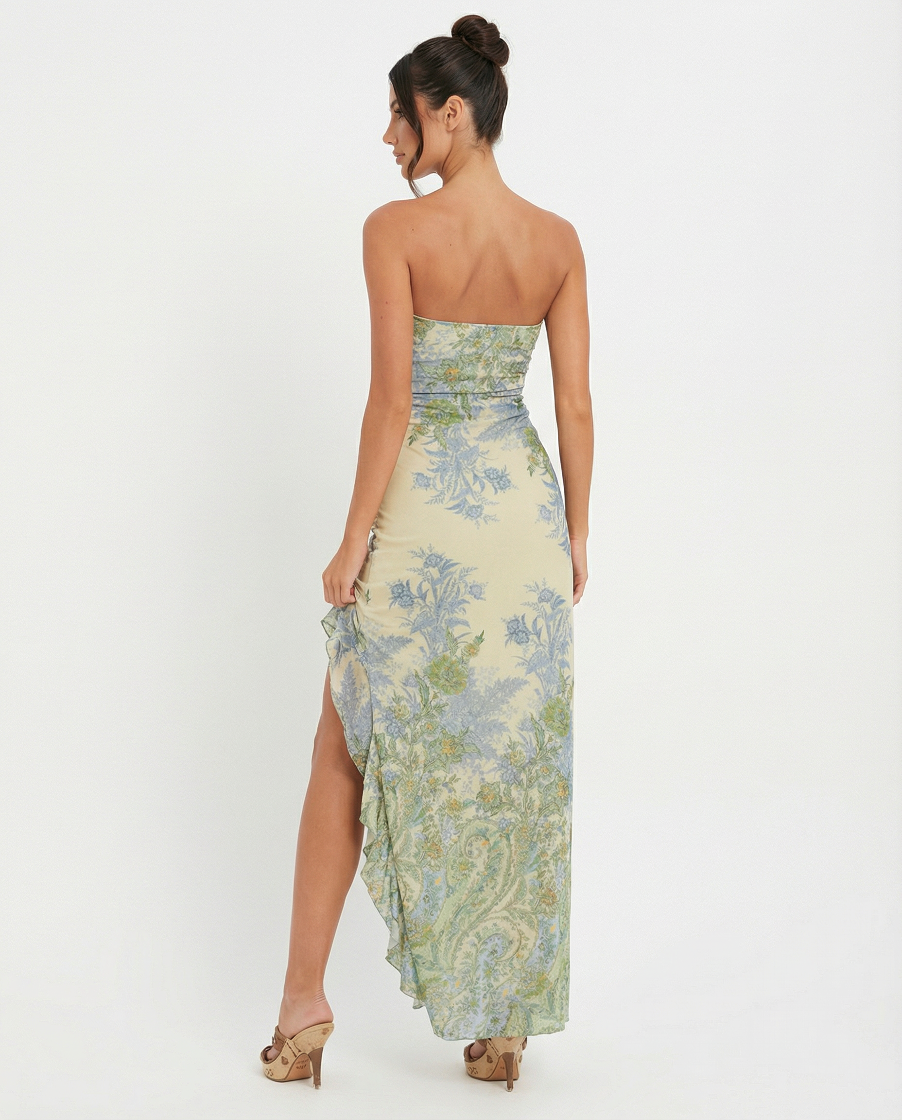 VIVIENNE | PAISLEY BANDEAU MAXI DRESS