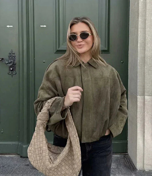MARA | ELEGANT SUEDE LOOSE JACKET