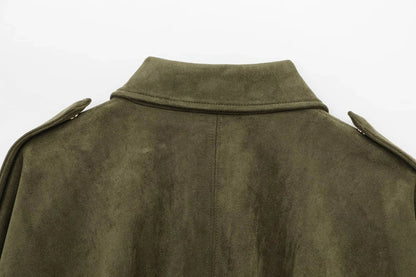 MARA | ELEGANT SUEDE LOOSE JACKET