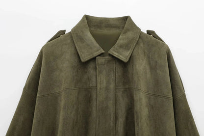 MARA | ELEGANT SUEDE LOOSE JACKET