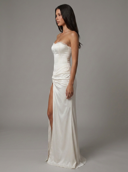 ULA | CORSET STRAPLESS MAXI DRESS