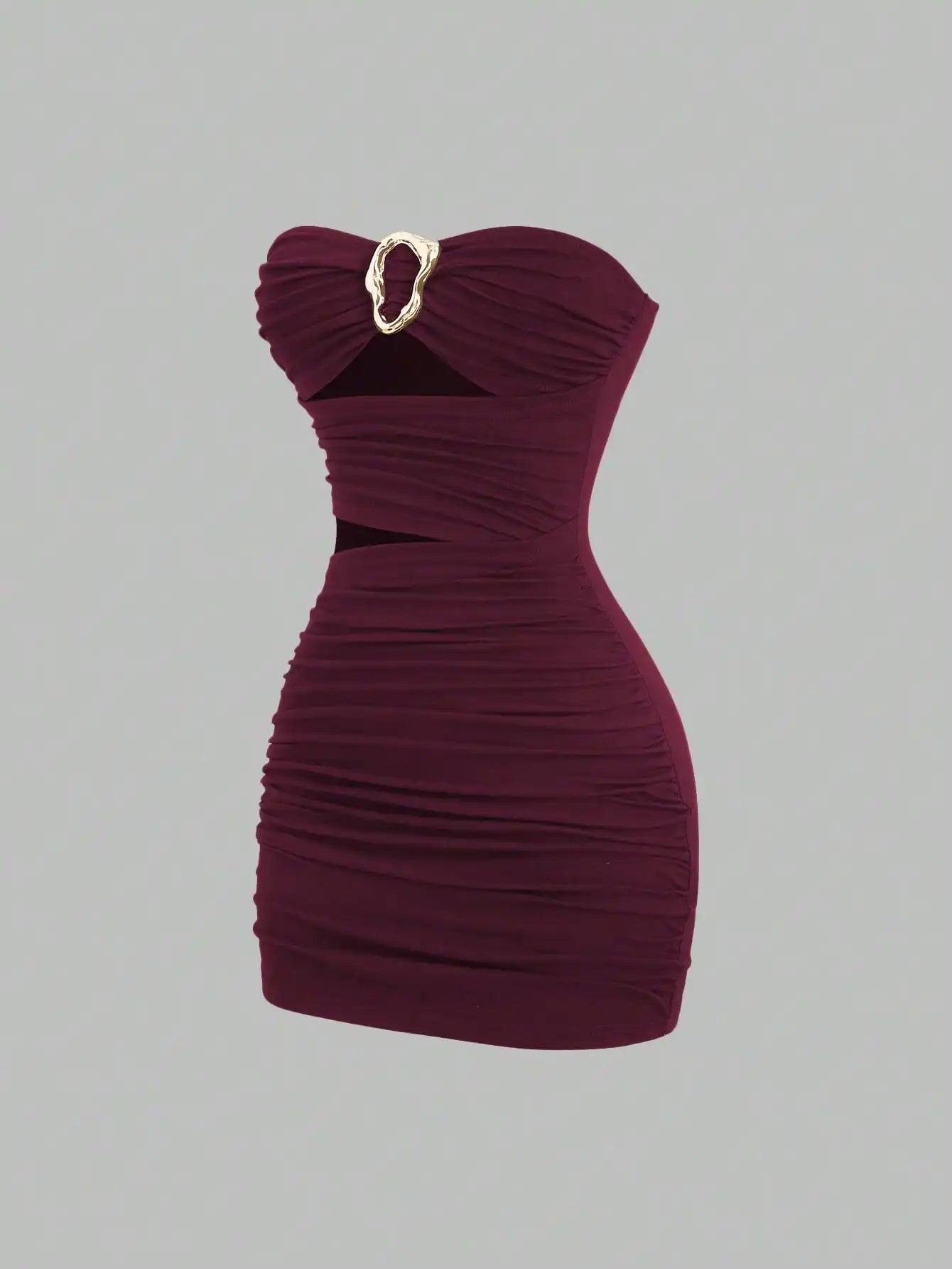KARLIE | RUCHED MINI DRESS - Blue