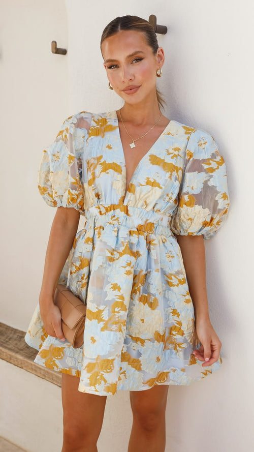 ALAYNA | MINI DRESS - Blue