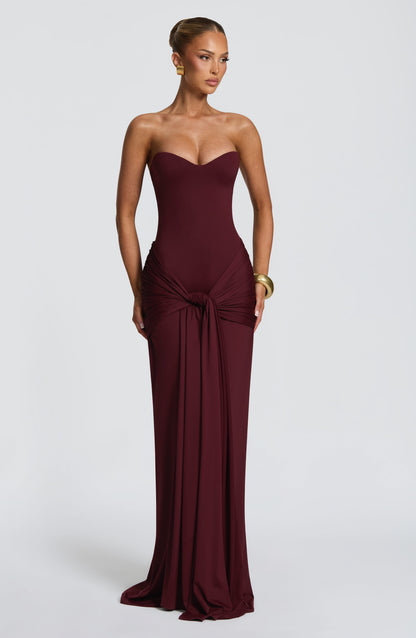 AMARA | LACE UP MAXI DRESS