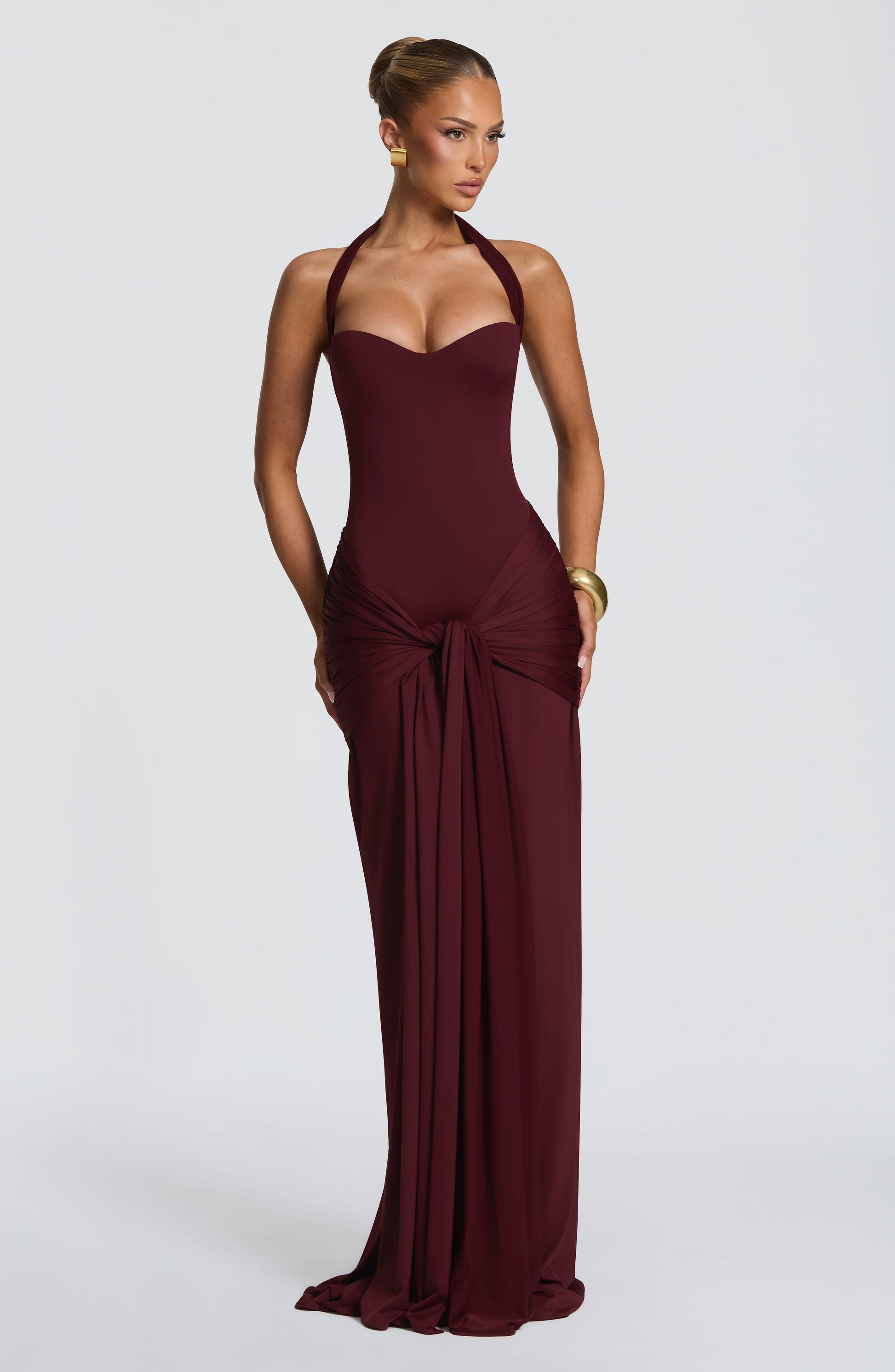 AMARA | LACE UP MAXI DRESS
