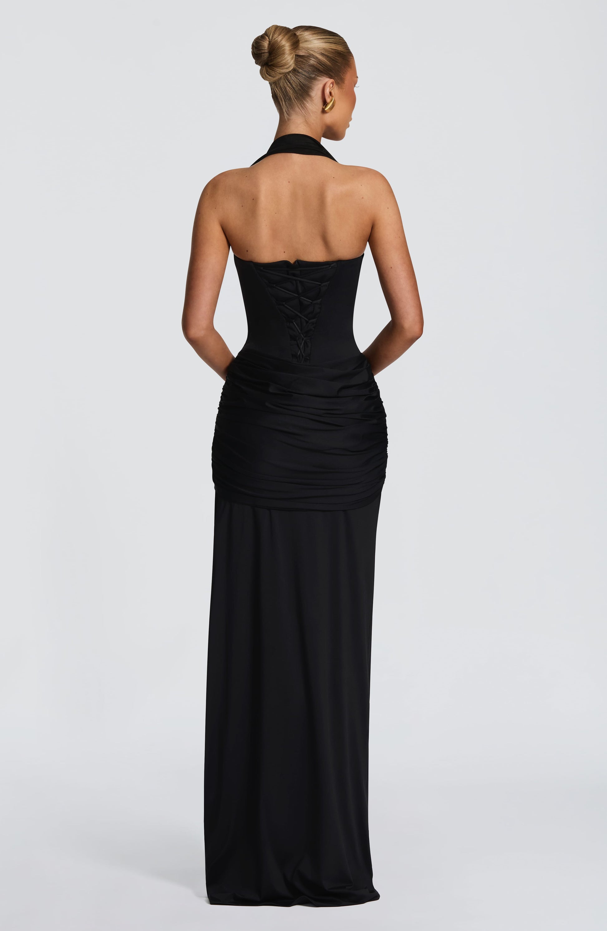 AMARA | LACE UP MAXI DRESS