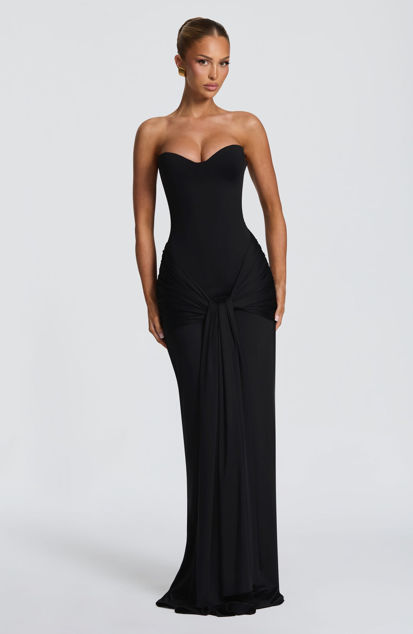AMARA | LACE UP MAXI DRESS