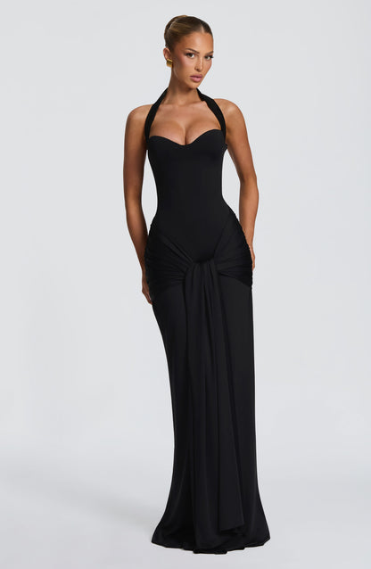 ASTRID | SWEETHEART MAXI DRESS - Black
