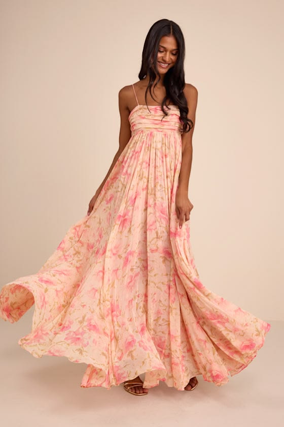 APRIL | BEACH MAXI DRESS - Blush