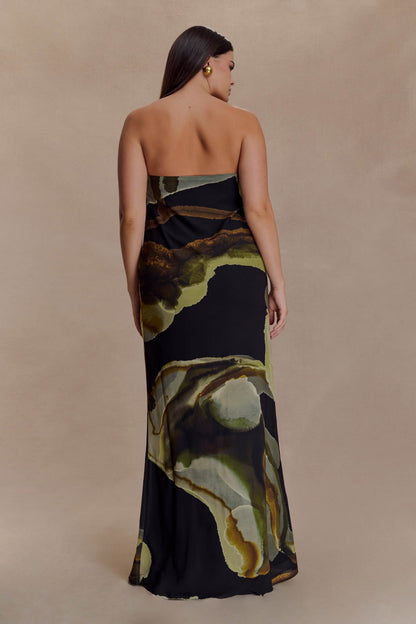 BLAKE | STRAPLESS MAXI DRESS - Green