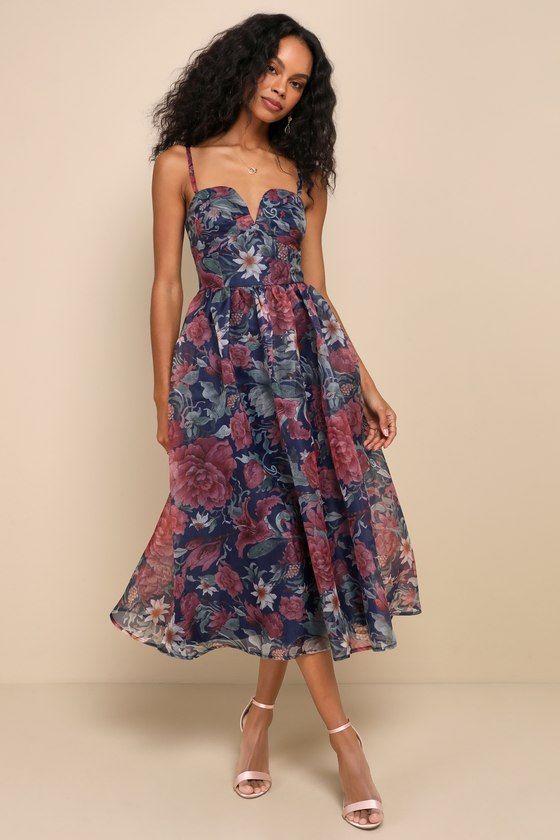 LYLA | FLORAL MIDI DRESS - Floral