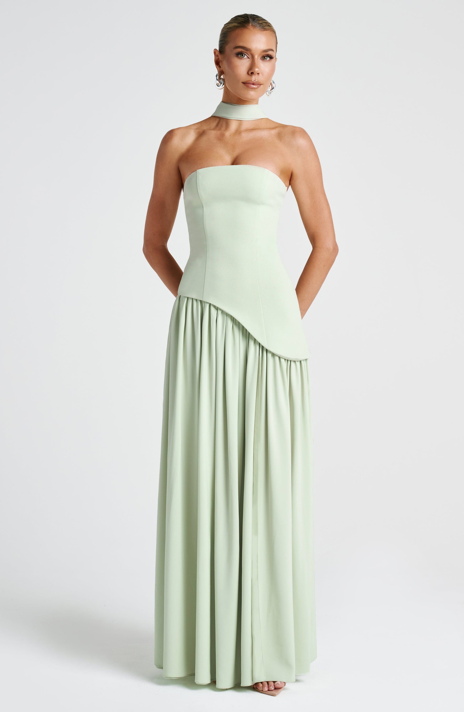 CELINA | BABYDOLL MAXI DRESS - White