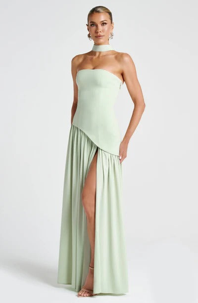 CELINA | BABYDOLL MAXI DRESS - Mint