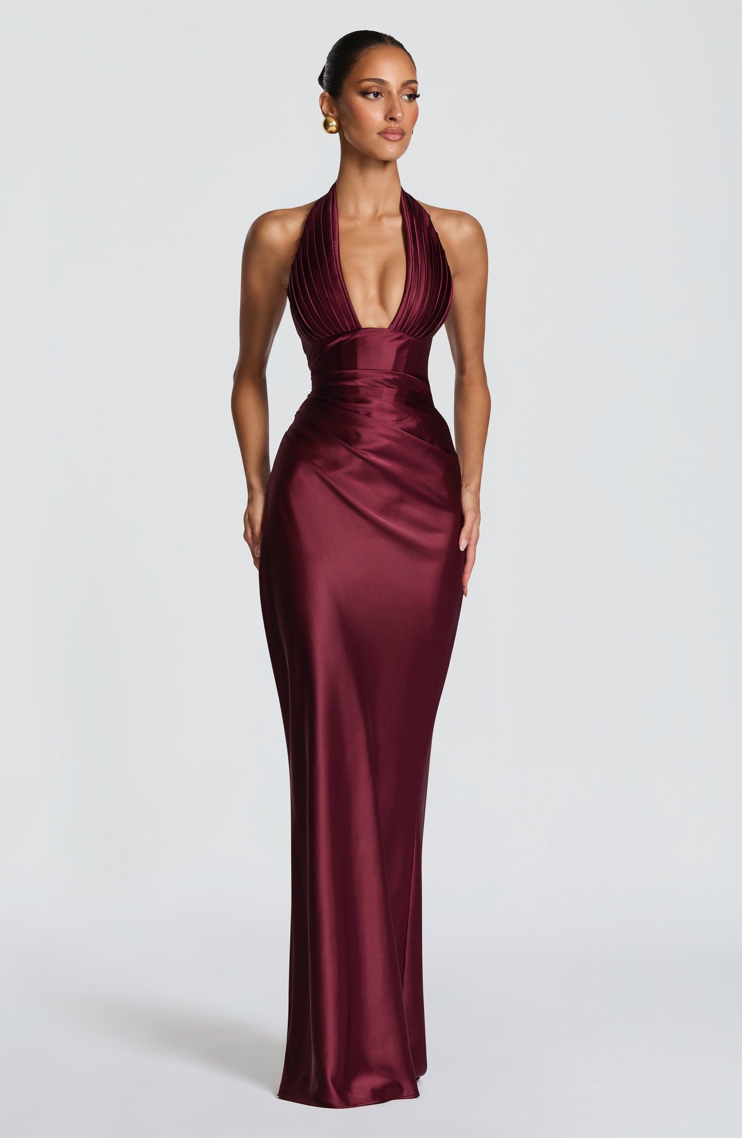 DANA | MAXI DRESS - Cherry Lacquer