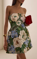 DOMINIQUE | EMBROIDERED MINI DRESS - Multicolor