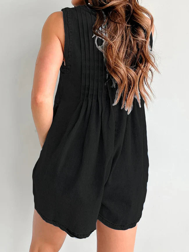 DIXIE | DENIM ROMPER