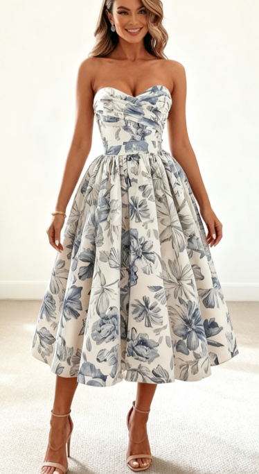 MAXINE | FLORAL EVENING GOWN