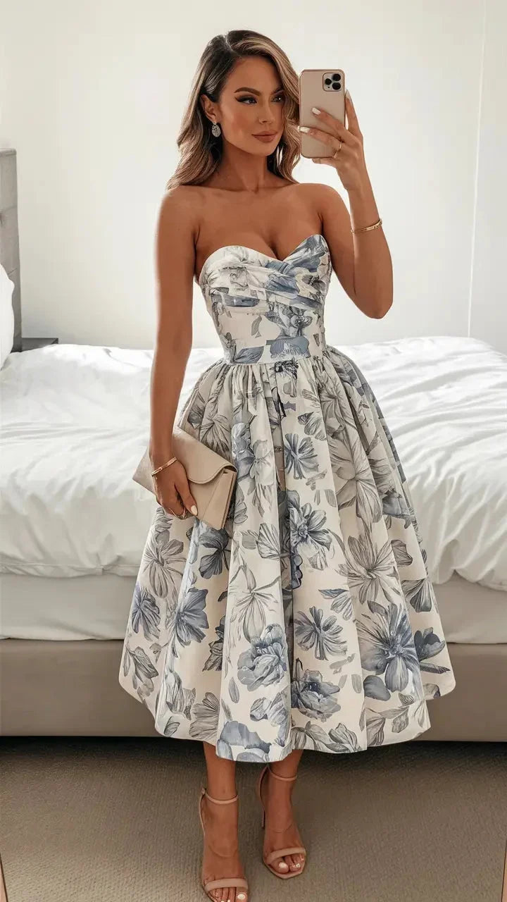 MAXINE | FLORAL EVENING GOWN
