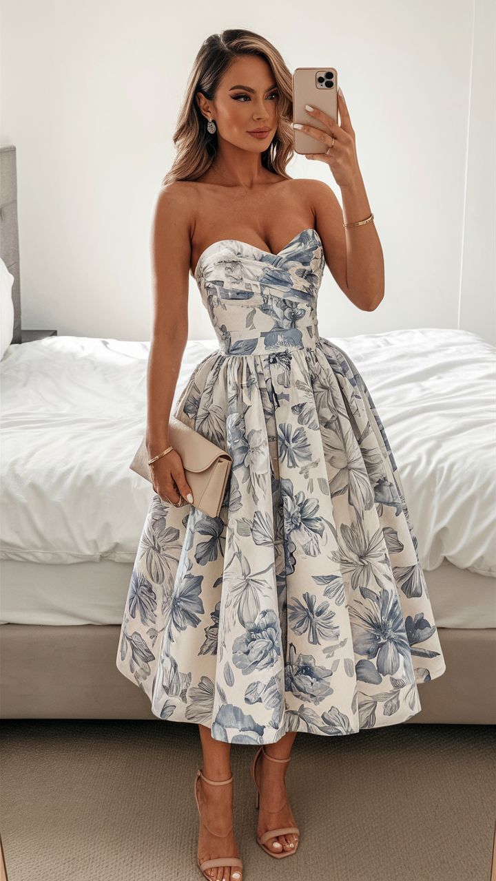 MAXINE | FLORAL EVENING GOWN