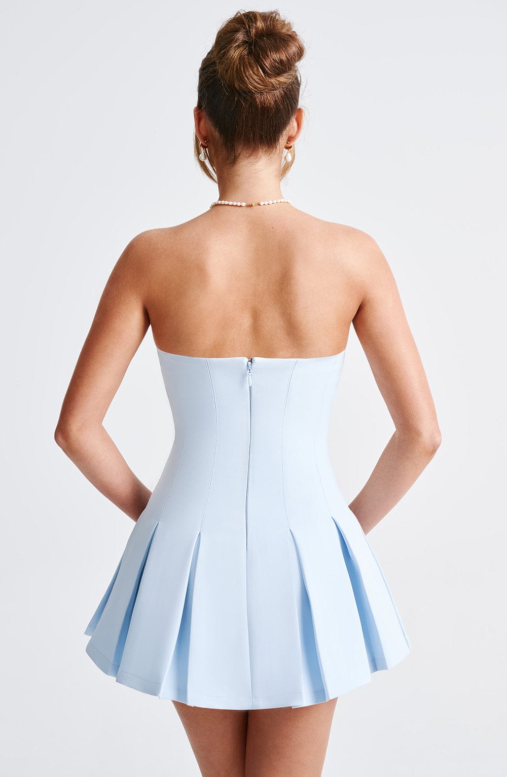 ESME | FLARED STRAPLESS MINI DRESS