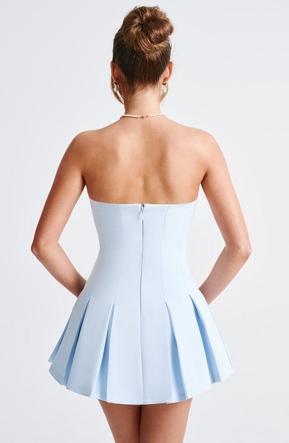 ESME | FLARED STRAPLESS MINI DRESS
