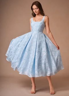 KARLA | BABY MIDI DRESS - Blue