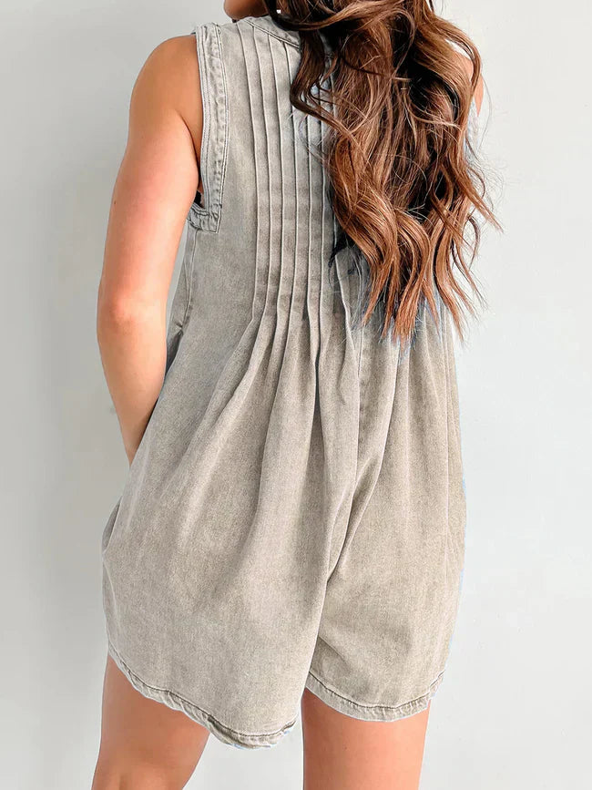 DIXIE | DENIM ROMPER