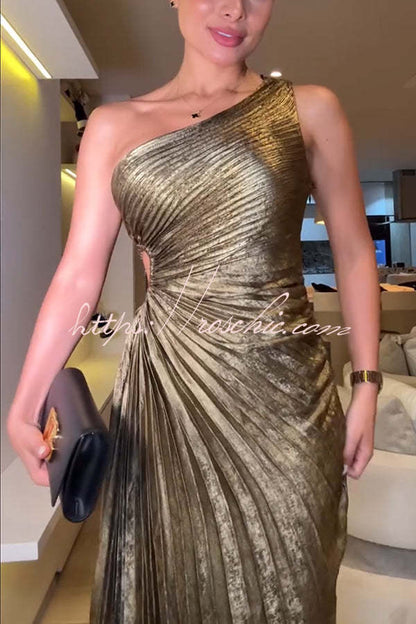 MELINA | CASUAL MAXI DRESS - Gold