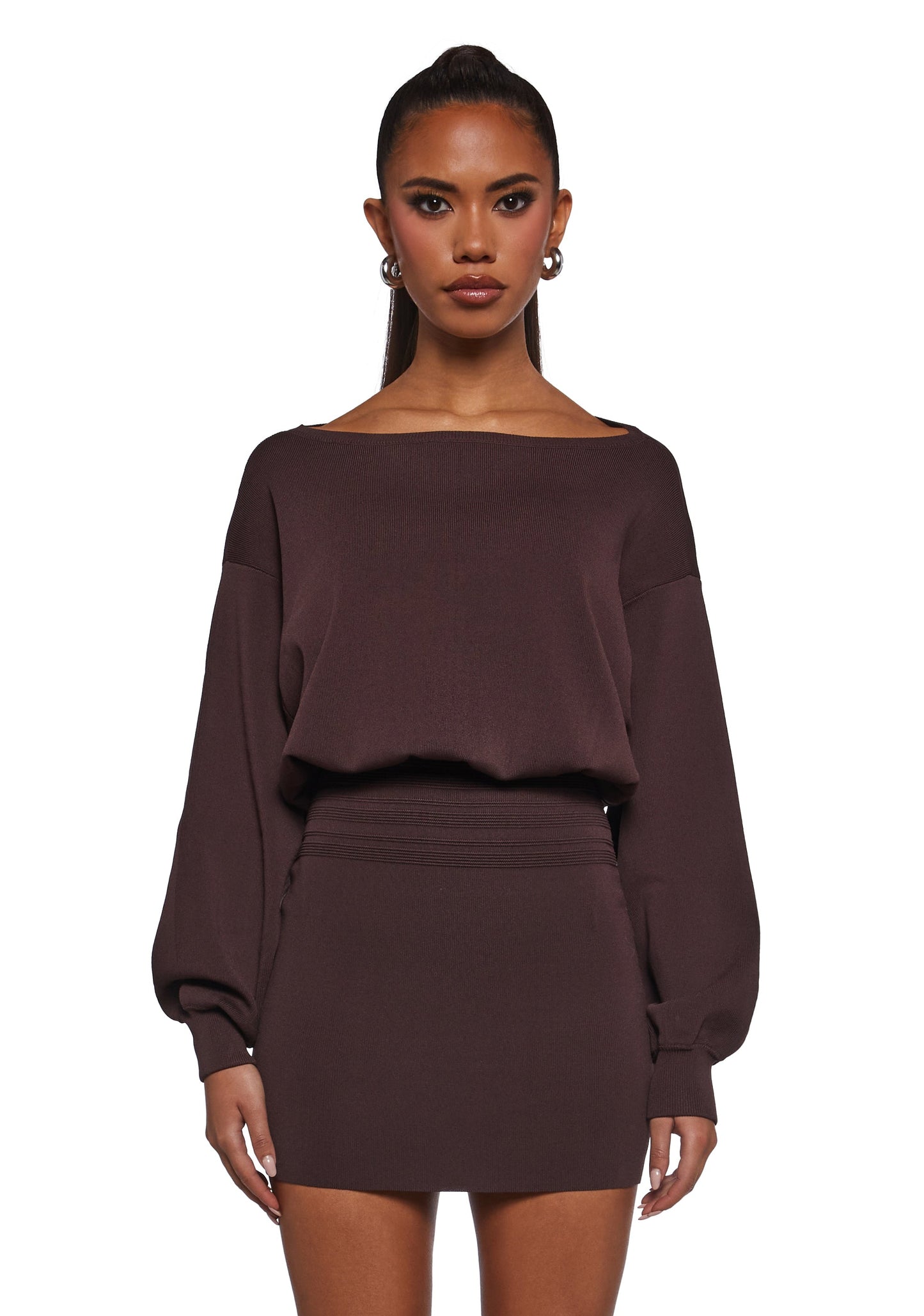 ZORA | MINI DRESS - BROWN