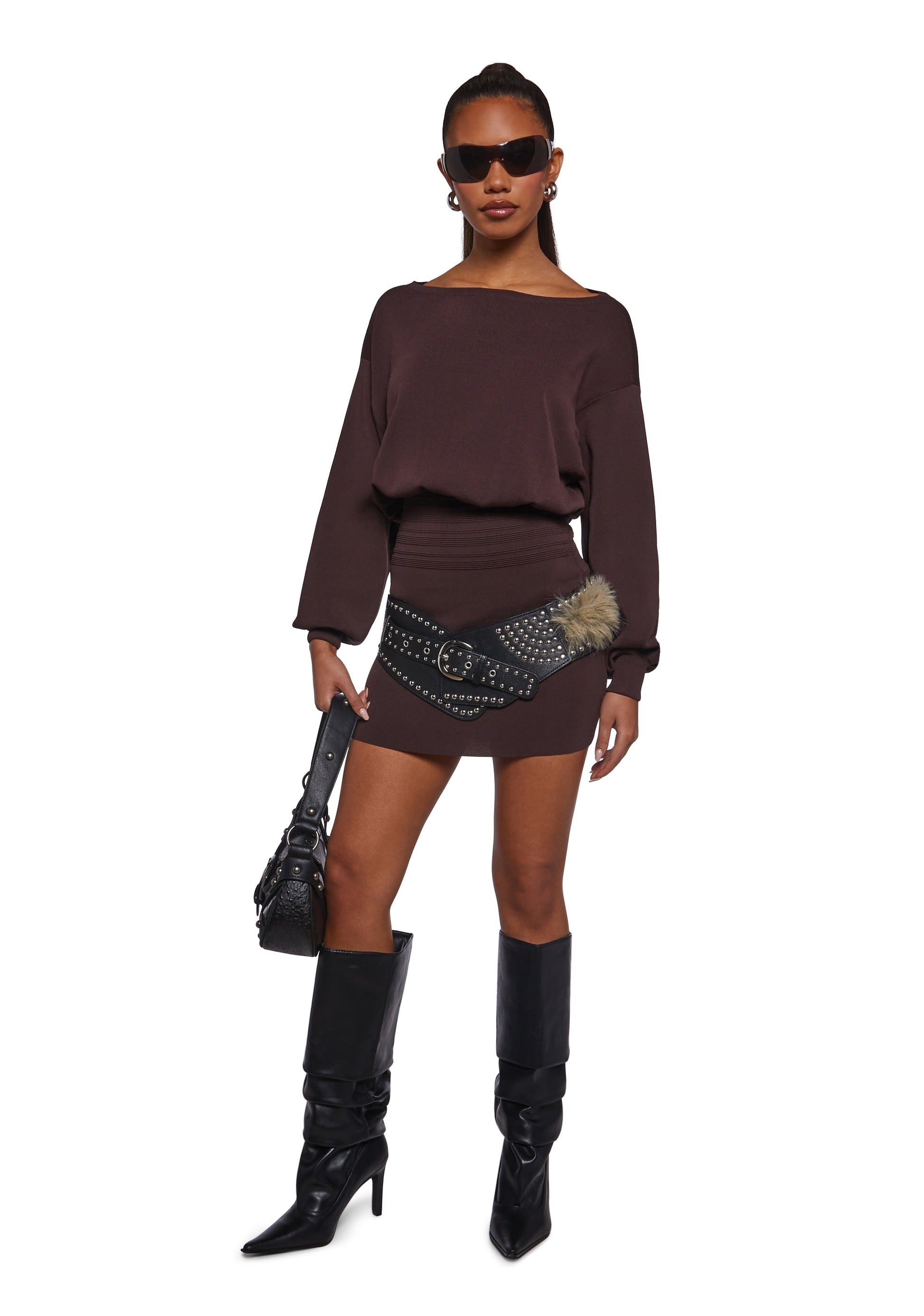 ZORA | MINI DRESS - Chocolate