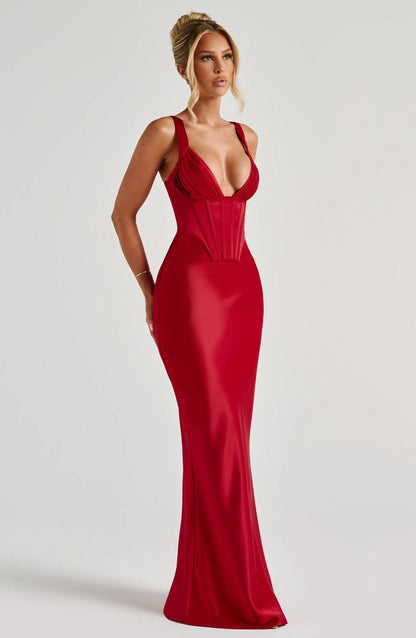 HATTIE | PINAFORE MAXI DRESS