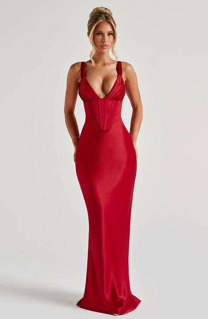 HATTIE | PINAFORE MAXI DRESS
