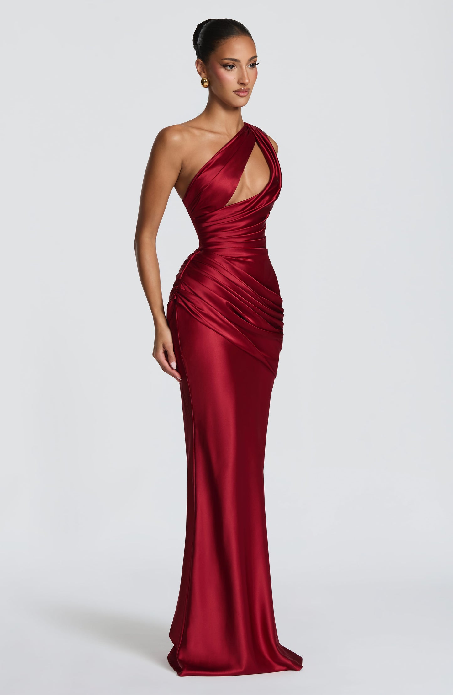 HELENA | CUTOUT PLUNGE MAXI DRESS